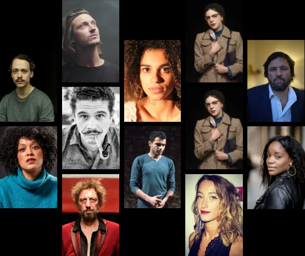 Portraits d’actrices et d’acteurs du portail du Théâtre de Liège